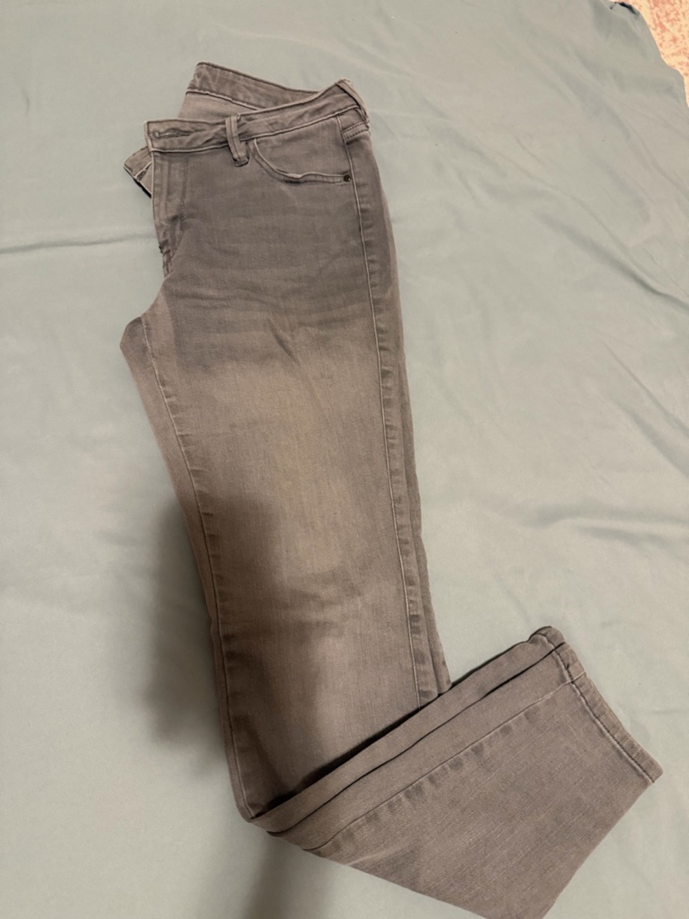 Women's Gray Slim Straight Jeans